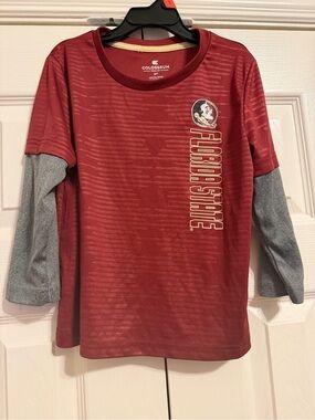 Colosseum Florida State Garnet & Gray Long Sleeve Layered Tee - Kids NCAA FSU
